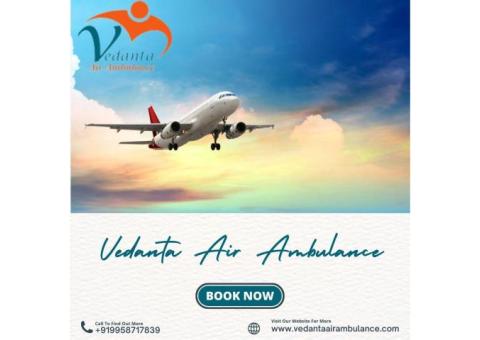 Vedanta Air Ambulance in Guwahati with a Medical Specialist