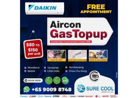 Daikin Aircon Gas Top Up Service Singapore