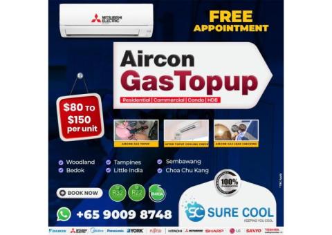 Mitsubishi Aircon Gas Top Up Service Singapore