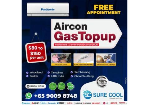 Panasonic Aircon Gas Top Up Service Singapore