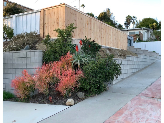 San Diego Hillside Retaining Walls