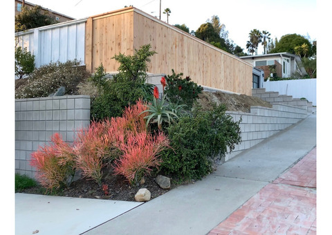 San Diego Hillside Retaining Walls