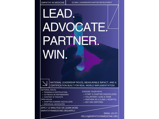 Empathy in Medicine Initiative: Get Certified + Lead a Chapter