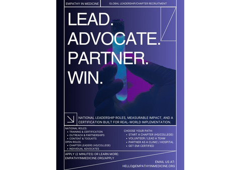 Empathy in Medicine Initiative: Get Certified + Lead a Chapter