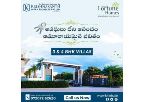 Vedansha Fortune Homes 3BHK and 4BHK Duplex Villas