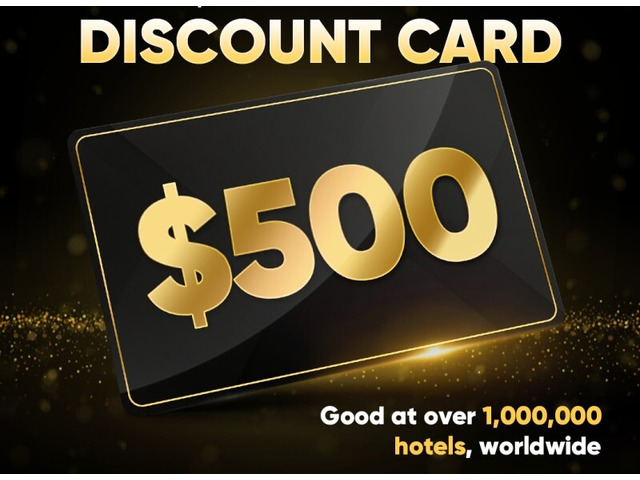 Valentine Travel Special – $100–$500 Hotel Discount Card