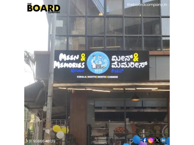 Professional Sign Board Manufacturers in Bangalore for All Businesses