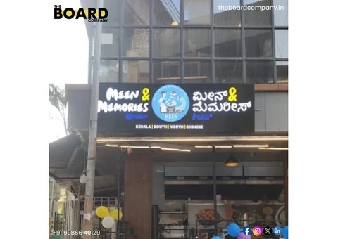 Professional Sign Board Manufacturers in Bangalore for All Businesses