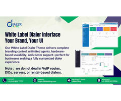 White Label Dialer Interface Your Brand, Your UI