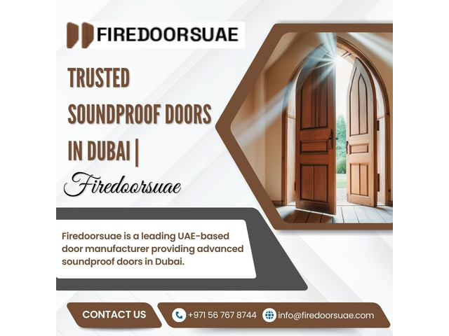Trusted Soundproof Doors in Dubai | Firedoorsuae