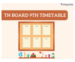 TN Board 9th Timetable