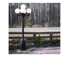 Outdoor Light Post for Gardens, Pathways