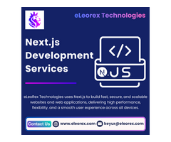 Best Next.js Development Company | eLeoRex Technologies