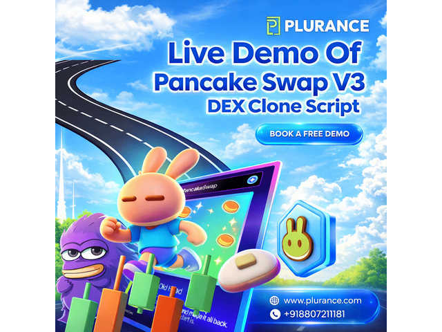 Live Demo of PancakeSwap v3 Decentralized Exchange Clone Script