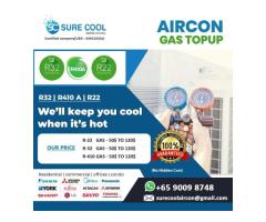 Aircon Gas Top Up service﻿