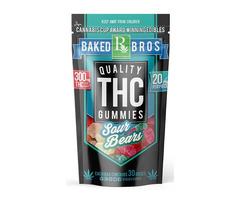 Sativa Sour Gummi Bears 300mg 15 Pack