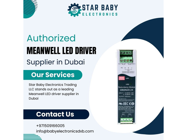 Authorized Meanwell LED Driver Supplier in Dubai