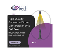High-Quality Galvanized Street Light Poles in UAE | Gulf Pole