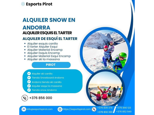 Equípate en la Mejor Tienda Snowboard Andorra – Esports Pirot