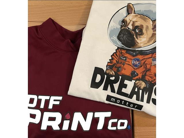 Scalable Apparel Decoration Supported by Clear Film Screen Print