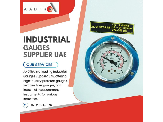 Industrial Gauges Supplier UAE | AADTRA – Trusted Piping Solutions