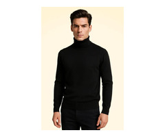 Premium Mens Cashmere Roll Neck Jumper – Luxury Knitwear by TCG London