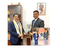 Dr Sandeep Marwah Honoured by Gandhi Smriti  Darshan Samiti at Rajghat