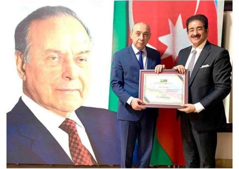 Sandeep Marwah Appreciated by Ambassador of Azerbaijan for Five Years