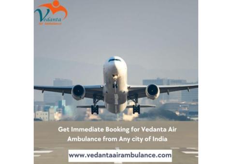 Vedanta Air Ambulance in Allahabad with Advanced Patient Transfer