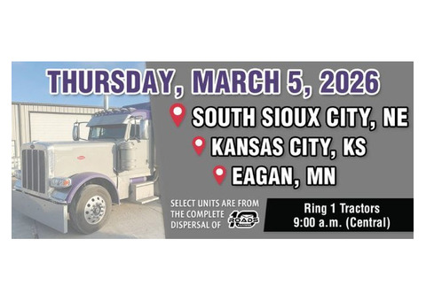 March Farm Equipment Sale in Nebraska – Tractors Ready for Bidding