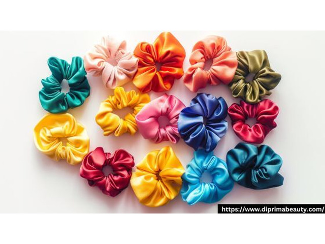 Premium Fabric Hair Scrunchies for Thick Hair