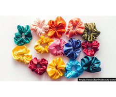 Premium Fabric Hair Scrunchies for Thick Hair