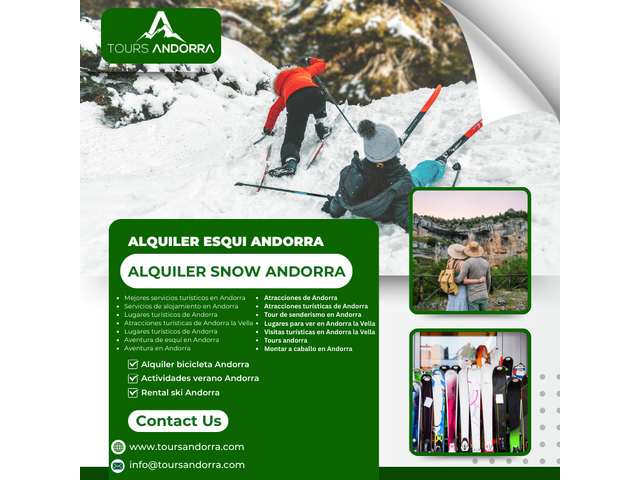 Ventajas del rental ski Andorra para turistas
