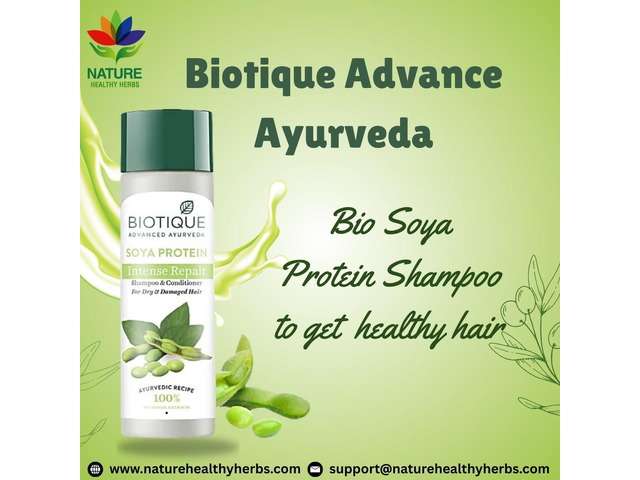Biotique Advance Ayurveda Bio Soya Protein Shampoo to get healthy hair