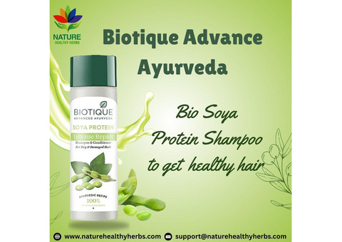 Biotique Advance Ayurveda Bio Soya Protein Shampoo to get healthy hair