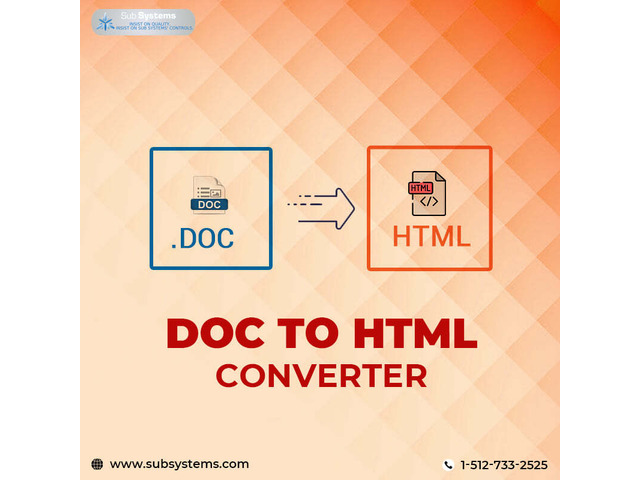 Click and Convert DOCX into HTML with the DOCX to HTML Converter