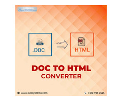 Click and Convert DOCX into HTML with the DOCX to HTML Converter