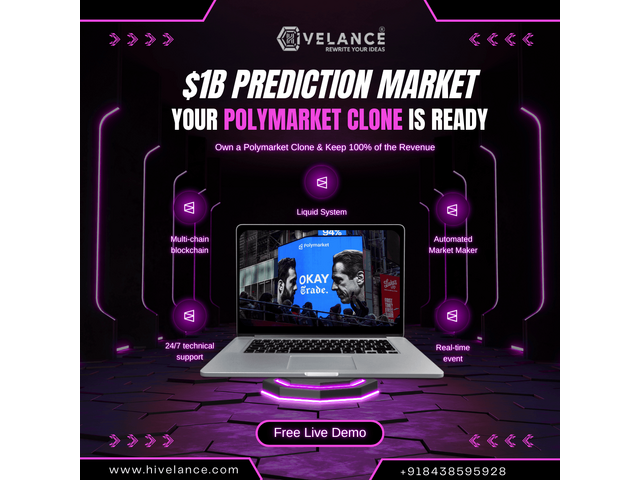 $1B Prediction Market — Your Polymarket Clone Is Ready