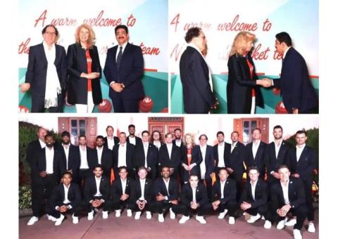 Sandeep Marwah Extends a Hearty Welcome to the Dutch Cricket Team