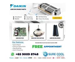 Free Daikin Aircon Spare Parts Replacement Singapore