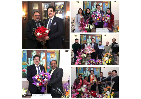 Dr. Sandeep Marwah Felicitated on Being Appointed Vice President