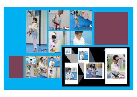 Thru TKD students learn that only thru hard work can achieve a goals