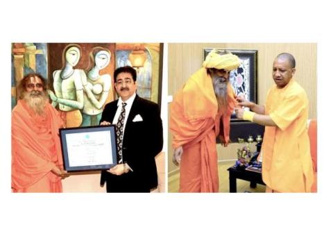 Swami Vidyadass Honored with Life Membership of World Peace Foundation