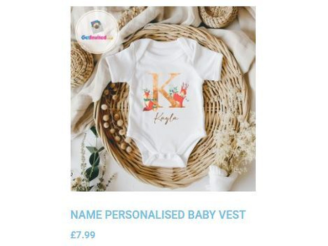 Personalised Pregnancy Announcement Vest for Baby Reveals UK