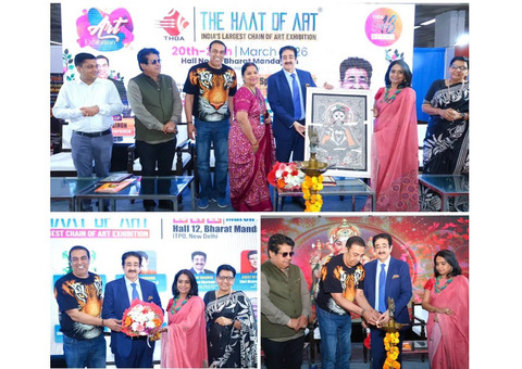 Dr. Sandeep Marwah Inaugurates Grand 3-Day Art Expo “HAAT ART”