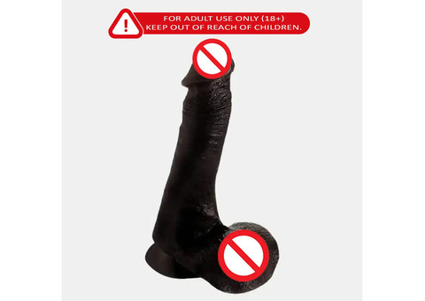 Black Dildo – Realistic Vibrating Pleasure