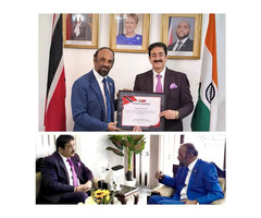 H.E. Chandradath Singh Honours Sandeep Marwah for Strengthening