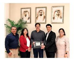 Dr. Sandeep Marwah Honoured in Dubai on His Nomination as Brand