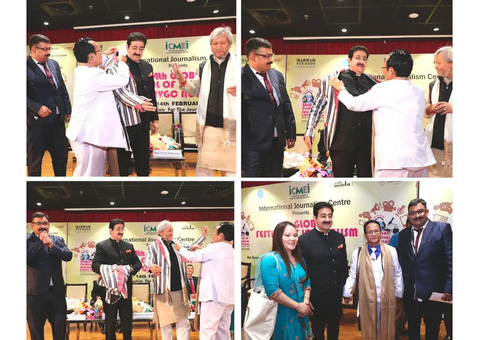 Sandeep Marwah Honoured at 14th Global Festival of Journalism and AVGC
