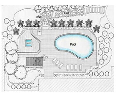 Pool Site Plan – Omland & Osterkorn - 1/1